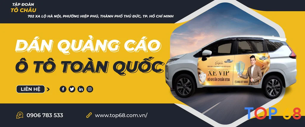 Thi công quảng cáo trên xe ô tô tại TPHCM, Hà Nội