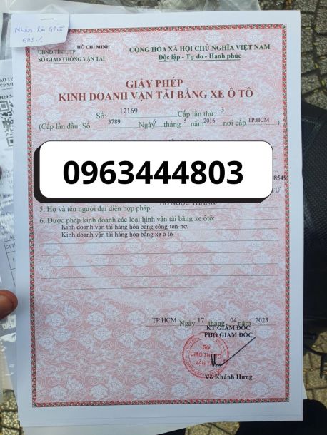 Cấp giấy phép đăng ký kinh doanh vận tải bằng ô tô tại  Thái Nguyên đơn giản