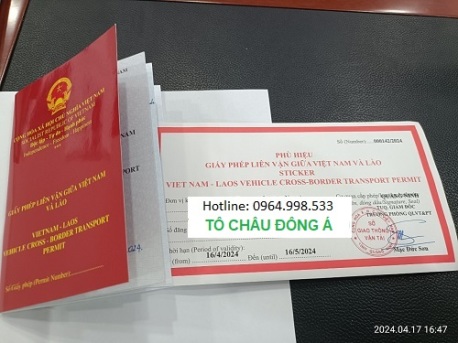 Cấp giấy phép liên vận Việt Nam - Lào siêu nhanh và uy tín tại Thái Bình