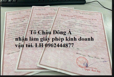 Đăng kí giấy phép kinh doanh vận tải