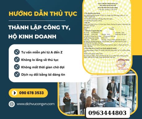 Đăng ký giấy phép kinh doanh thành lập công ty tại Bình Dương đơn giản