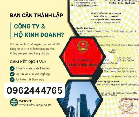 Dịch vụ đăng ký thành lập hộ kinh doanh tại Cao Bằng