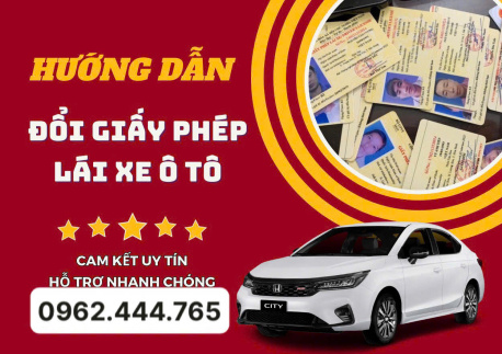 Dịch vụ đổi bằng lái xe cấp tốc tại Vĩnh Phúc