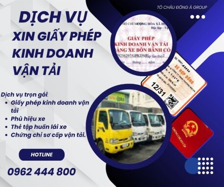 DỊCH VỤ LÀM GIẤY PHÉP KINH DOANH VẬN TẢI TRỌN GÓI Ở LAI CHÂU
