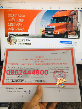 Dịch vụ làm giấy phép liên vận Việt Lào cho xe ở Tuyên Quang nhanh chóng, tiết tiệm