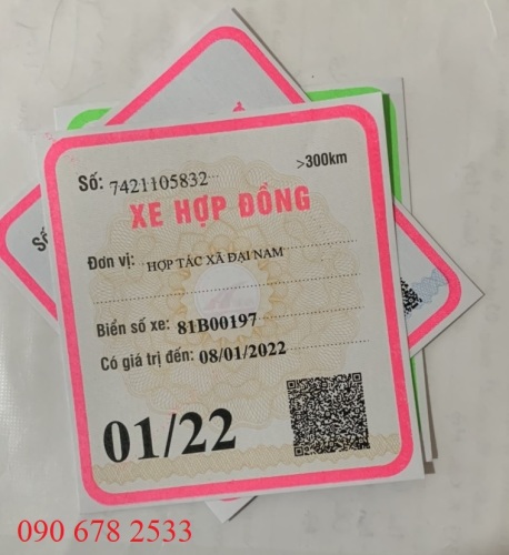 Dịch vụ làm phù hiệu xe ô tô nhanh chóng, giá rẻ tại Hà Nội