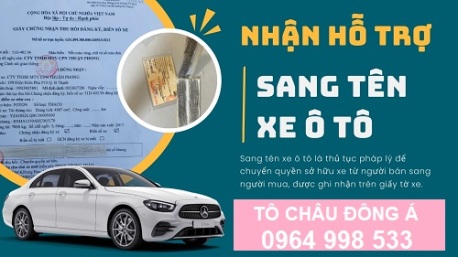 Dịch vụ làm sang tên xe tại Hà Nam giá tốt