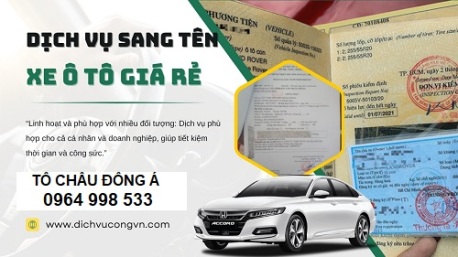 Dịch vụ sang tên xe uy tín tại Tây Ninh siêu nhanh