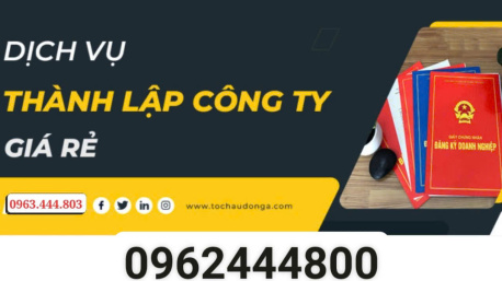 Dịch vụ thành lập doanh nghiệp uy tín, trọn gói tại Bắc Giang