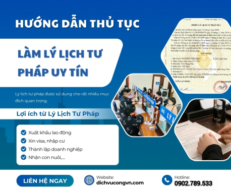 Dịch vụ xin cấp lý lịch tư pháp thật chuẩn 100% tại Đà Nẵng