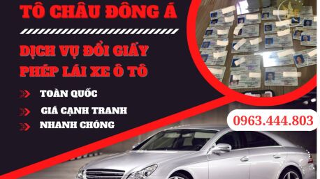 Đổi bằng lái ô tô online tại Tỉnh Hà Tĩnh