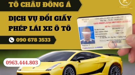 Đổi bằng lái xe ô tô giá rẻ- uy tín - nhanh chóng tại Vũng Tàu
