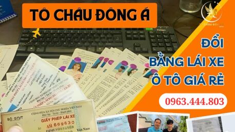 Đổi bằng lái xe ô tô online nhanh tại Đồng Nai