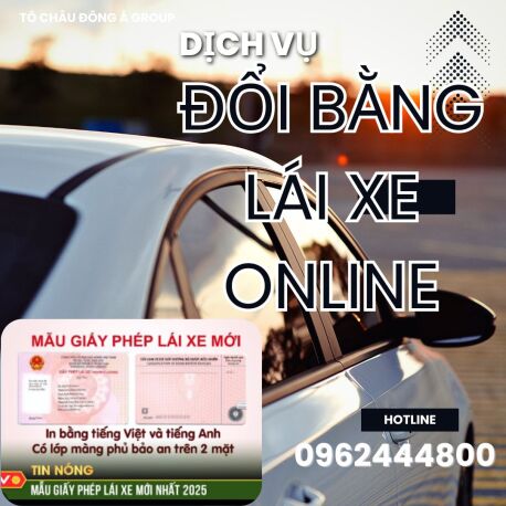 Đổi bằng lái xe online nhanh chóng tại Phúc Thọ, Hà Nội