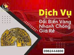 Đổi biển vàng xe ô tô tại Bắc Ninh