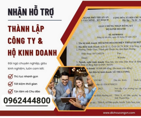 Đơn vị hàng đầu về lĩnh vực thành lập doanh nghiệp tại Bắc Giang