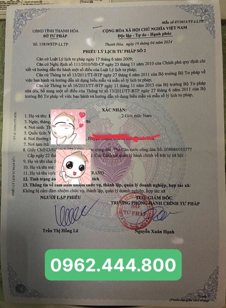 Địa điểm làm lý lịch tư pháp siêu nhanh tại Hòa Bình