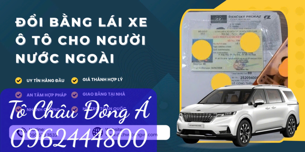 Điểm đổi bằng lái cho người nước ngoài nhanh nhất tại Quảng Bình