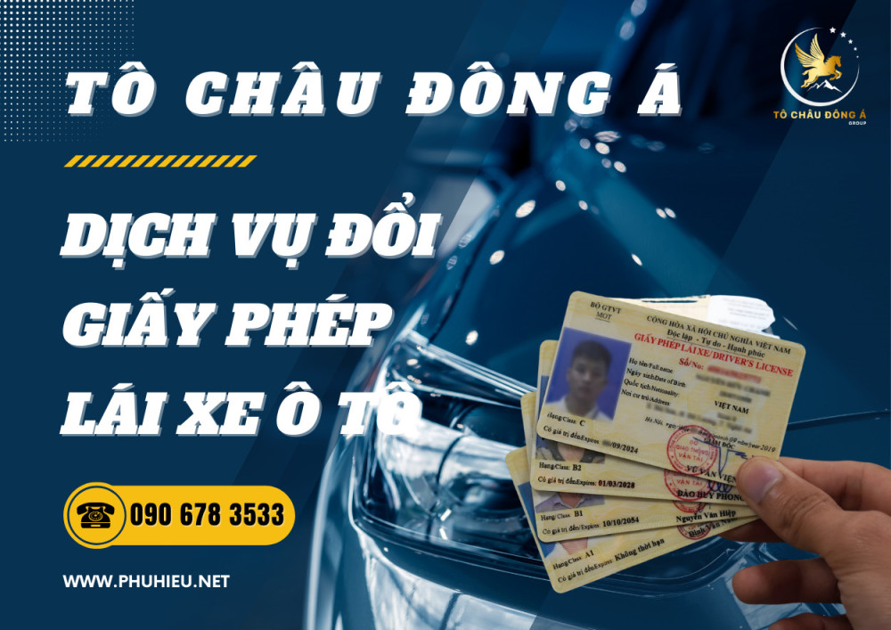 Đổi giấy phép lái xe ô tô giá rẻ tại Thanh Hóa