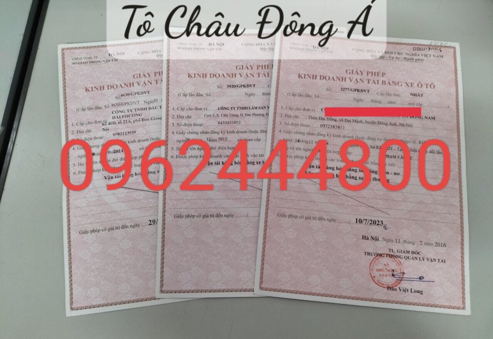 Quy trình xin cấp giấy phép kinh doanh vận tải tại Tô Châu tại Hà Nội