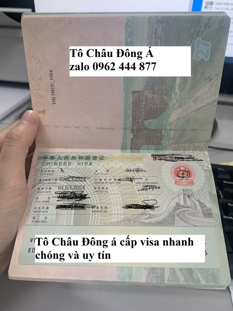 Cấp visa Trung Quốc ở Vũng Tàu