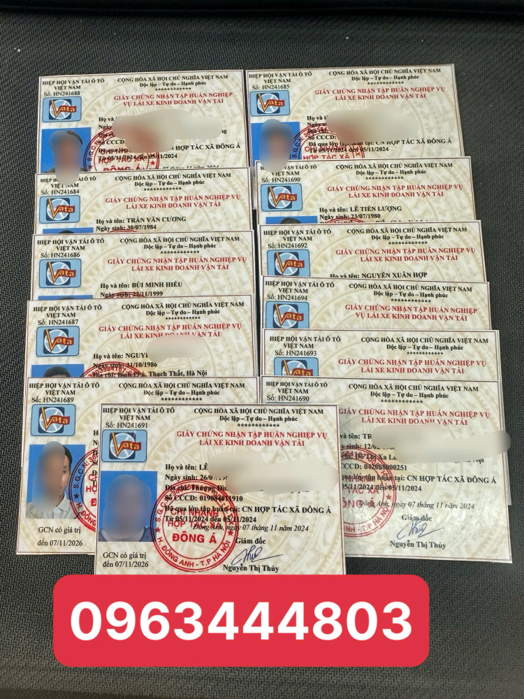 Chứng chỉ tập huấn giá rẻ chỉ 299k toàn quốc