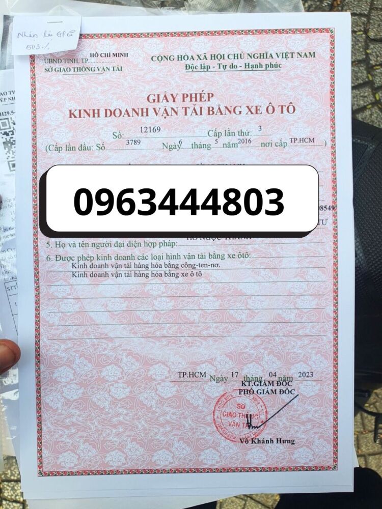 Lào Cai nhận cấp giấy phép kinh doanh vận tải nhanh chóng nhất.