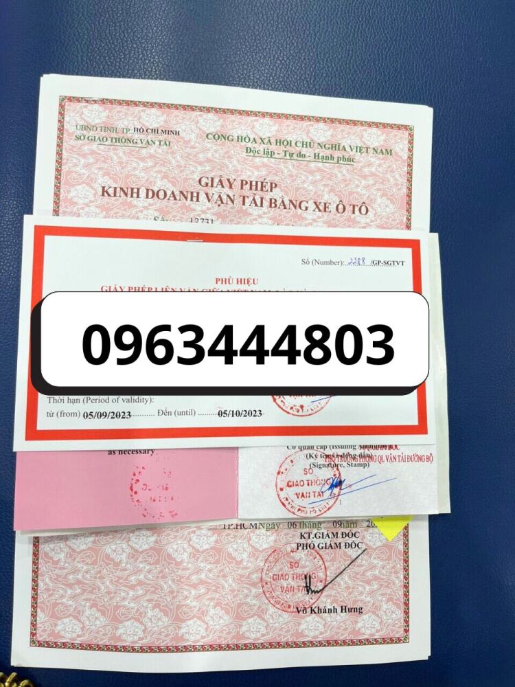 Nhận làm Giấy phép kinh doanh vận tải bằng xe ô tô tại Bắc Giang