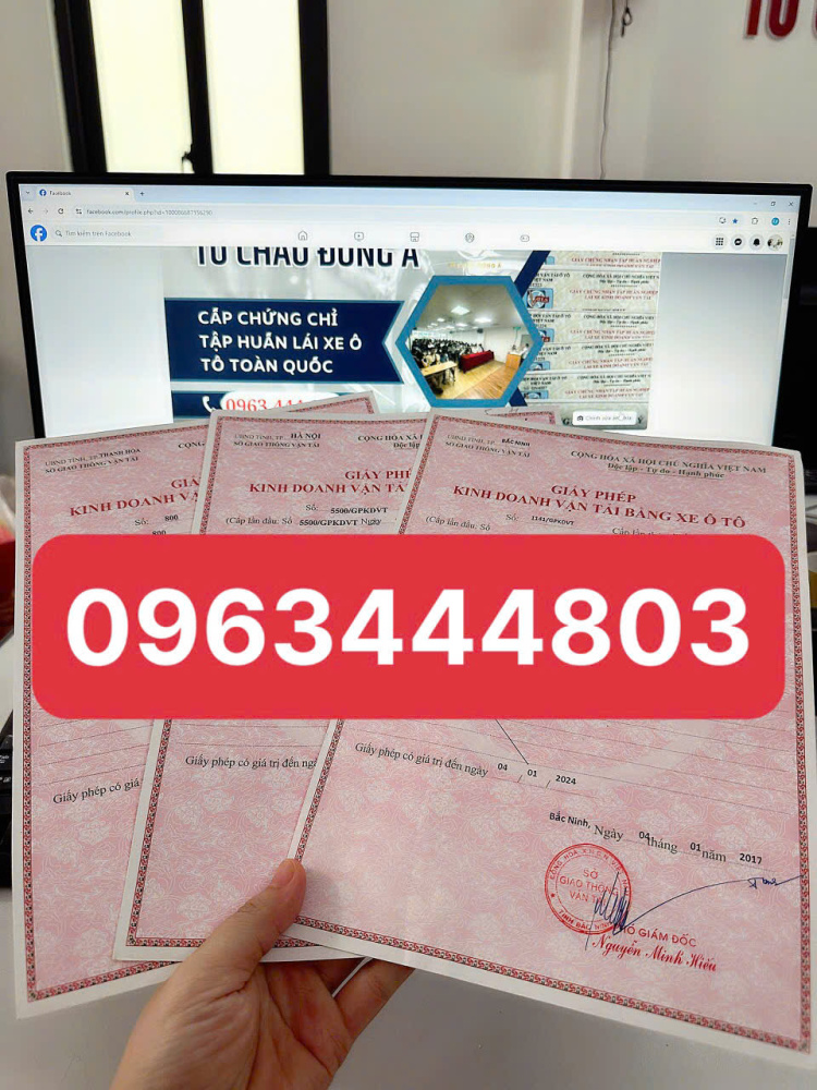 Ở Hòa Bình nhận dịch vụ làm Giấy phép kinh doanh vận tải bằng xe ô tô