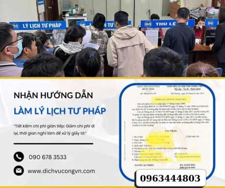 Làm lý lịch tư pháp ở Phú Thọ nhanh chóng, bảo đảm