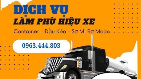 Làm phù hiệu cho xe Container nhanh chóng đơn giản tại Lạng Sơn.