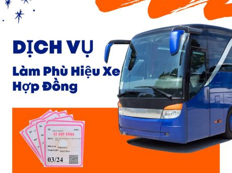 Làm phù hiệu cực nhanh cho xe hợp đồng ở TP Việt Trì, Phú Thọ