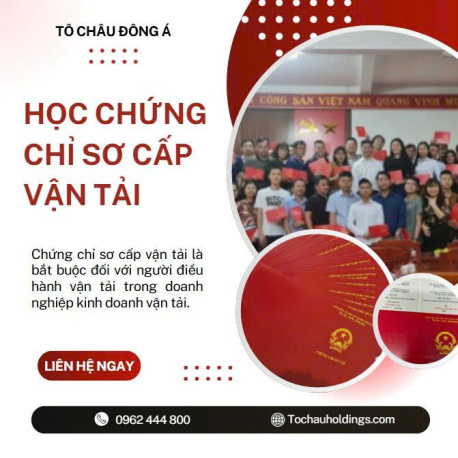 Mở Lớp & Cấp Chứng Chỉ Sơ Cấp Vận Tải Uy Tín Tại Phú Thọ