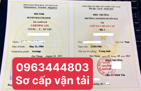 Mở lớp học sơ cấp vận tải ở Bắc Kạn online nhanh