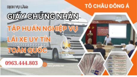 Ở Ninh Bình có nhận làm thẻ tập huấn nghiệp vụ lái xe ô tô