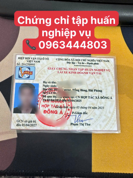Ở Sơn La nhận dịch vụ làm thẻ tập huấn lái xe ô tô