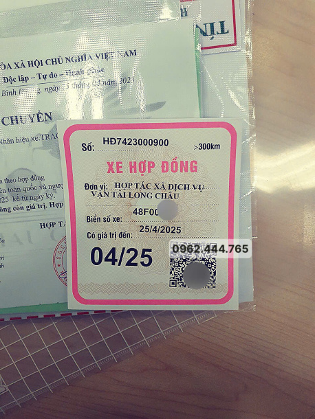 Phù hiệu xe hợp đồng cho xe khách ở NInh Bình uy tín