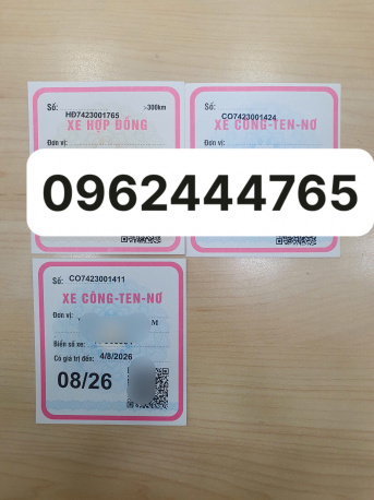 Phù hiệu xe hợp đồng ở Long An