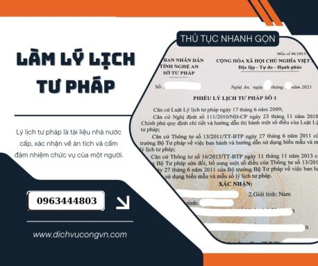 Quảng Ninh làm lý lịch tư pháp đơn giản uy tín online