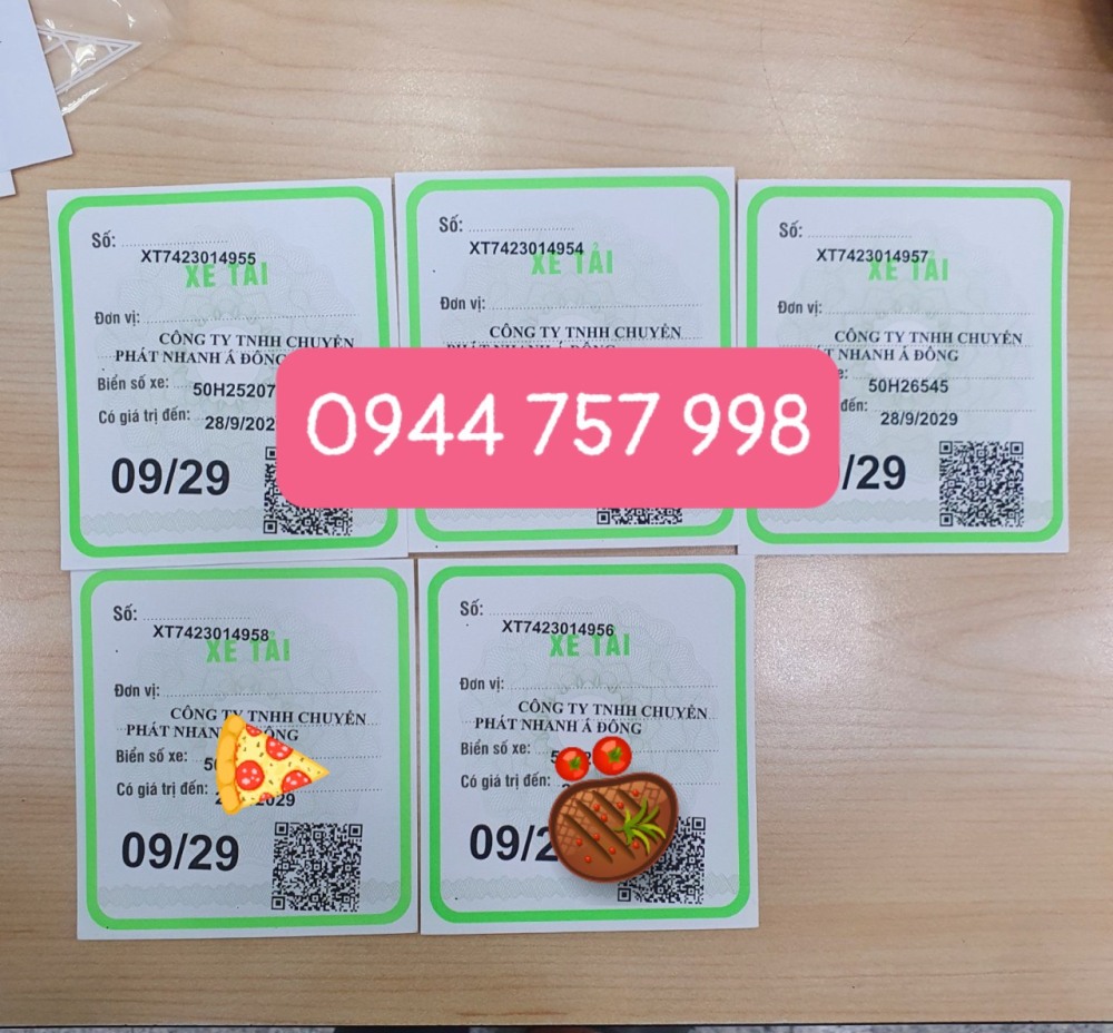 Dịch vụ làm phù hiệu xe ô tô tại Cần Thơ