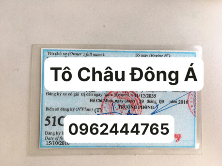 thay đổi thông tin trên cà vẹt tại Bình Dương