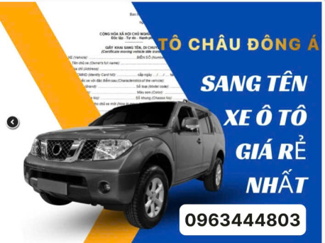 Thủ tục sang tên xe ô tô tại Hưng Yên online uy tín, giá rẻ