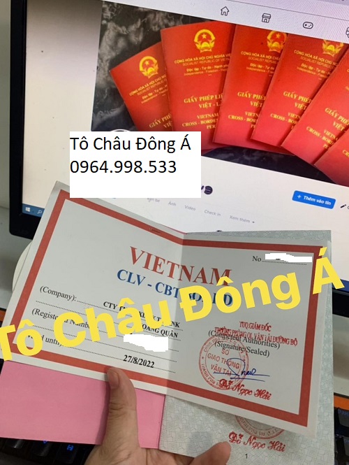 Giấy phép liên vận Việt - Lào tại Phú Thọ nhanh, giá rẻ