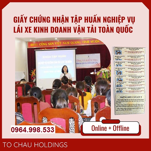 Làm chứng chỉ tập huấn nghiệp vụ lái xe kinh doanh vận tải ở Bắc Cạn