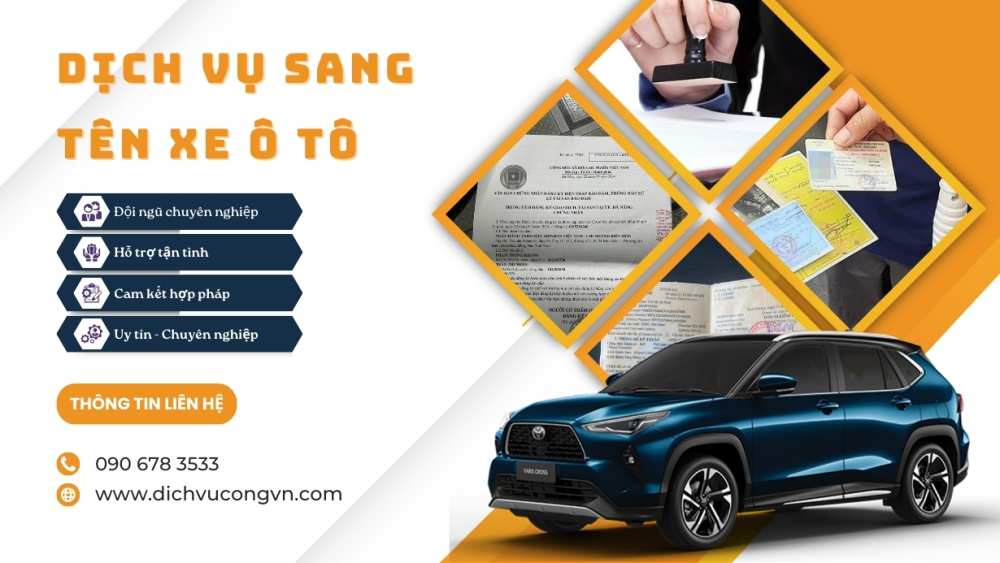 Sang tên xe tại Hưng Yên giá rẻ