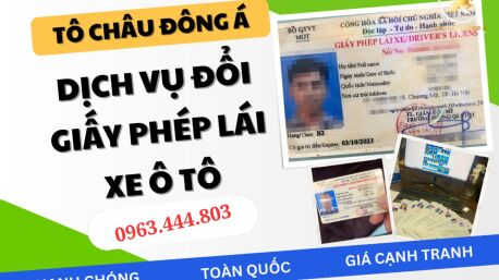 Trà Vinh cấp đổi bằng lái xe ô tô online uy tín, bảo đảm