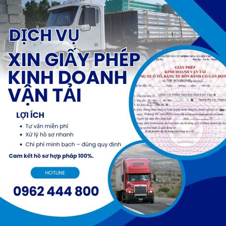 XIN GIẤY PHÉP KINH DOANH VẬN TẢI TRỌN GÓI Ở LÀO CAI